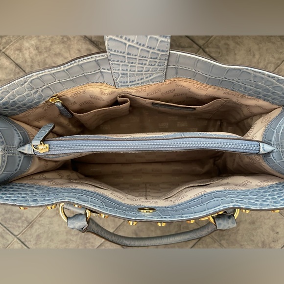 MICHAEL KORS Hamilton Studded Tote Bag - Dark Denim - Picture 3 of 11